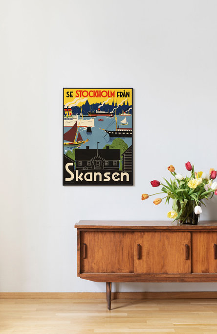 See Stockholm from Skansen, Poster 50 x 70 cm