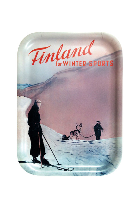 Finland for wintersports – In Pink, Tray 20 x 27 cm