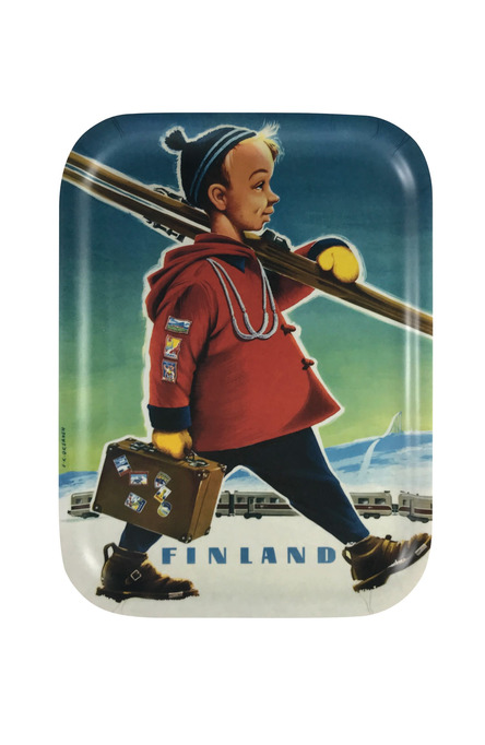 The Ski-Boy, Tray 20 x 27 cm