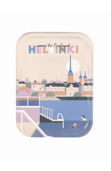 Come to Helsinki by Jolanda Kerttuli, Bricka 20 x 27 cm