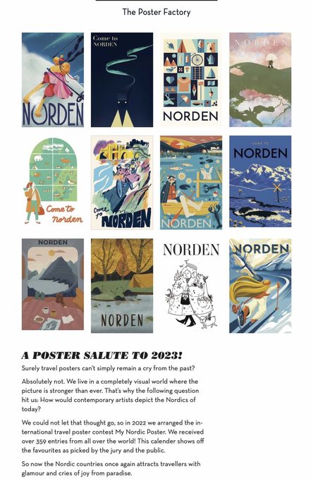 Kalenteri Come to Norden 2023 – Modern