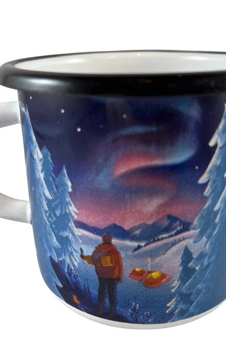 Enamel Mug: Discover Sweden