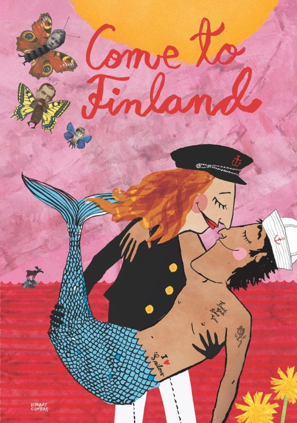 Come to Finland by VombatCombat postcard
