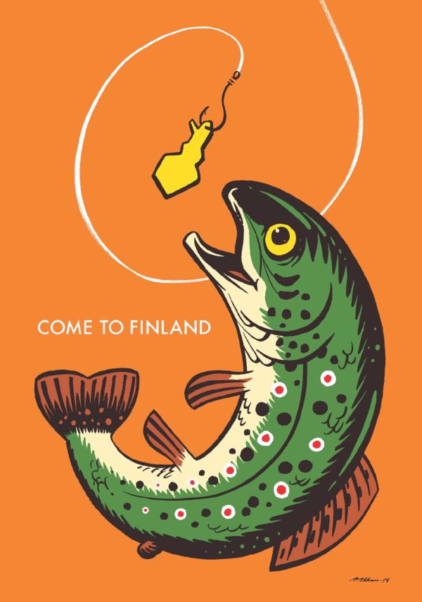 Poster of Finland, happy fish