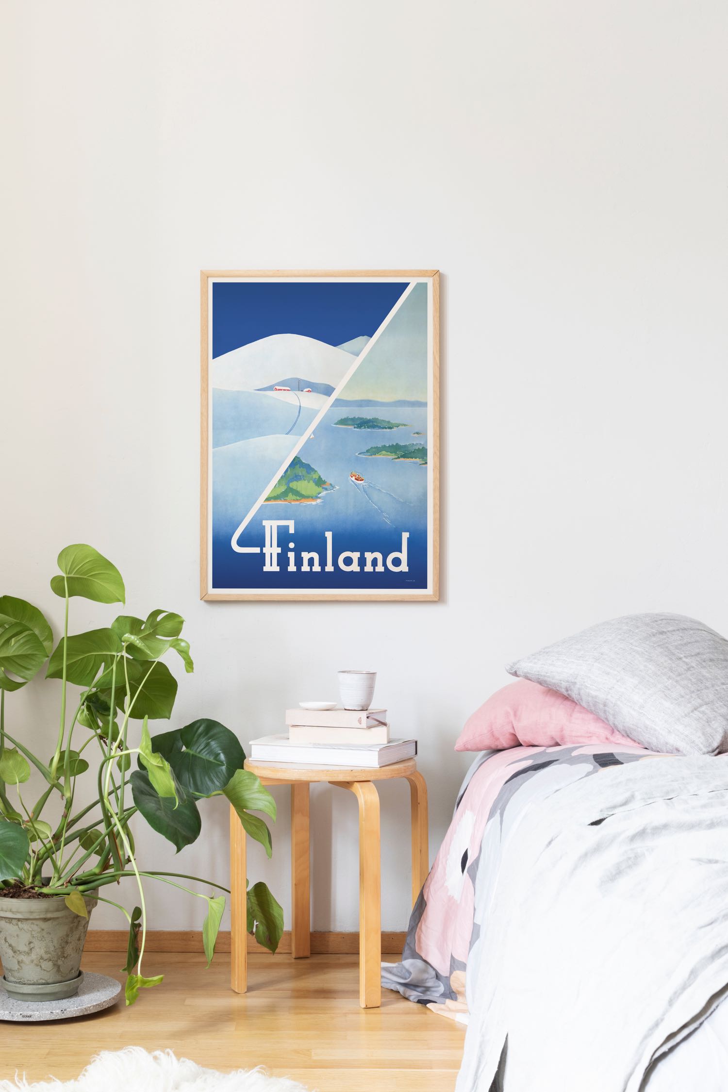 Poster of Finland in winter and in summer