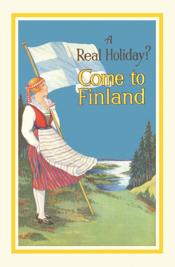 A real holiday? Postcard of Finland