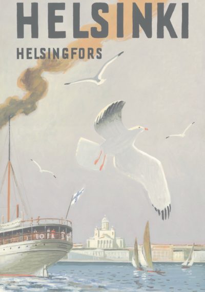 Postcard of Helsinki, the sea gull
