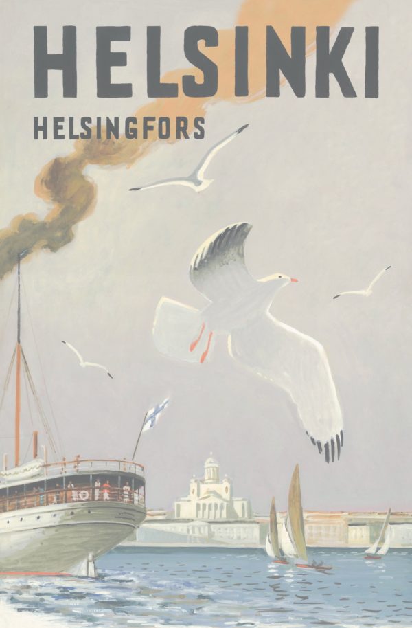 Postcard of Helsinki, the sea gull