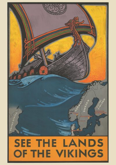 See the land of the vikings, Finland postcard