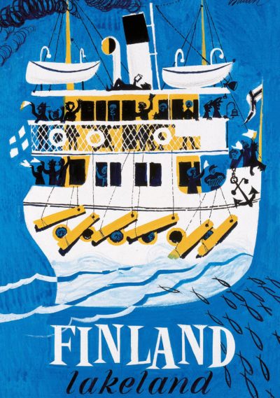 Postcard of lakeland Finland by Eric Bruun