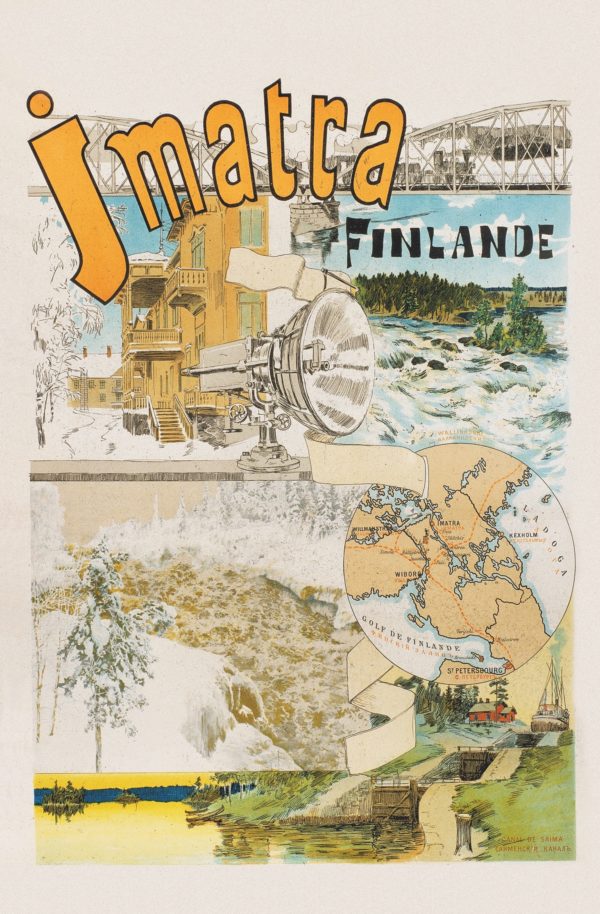 Vintage postcard of Imatra