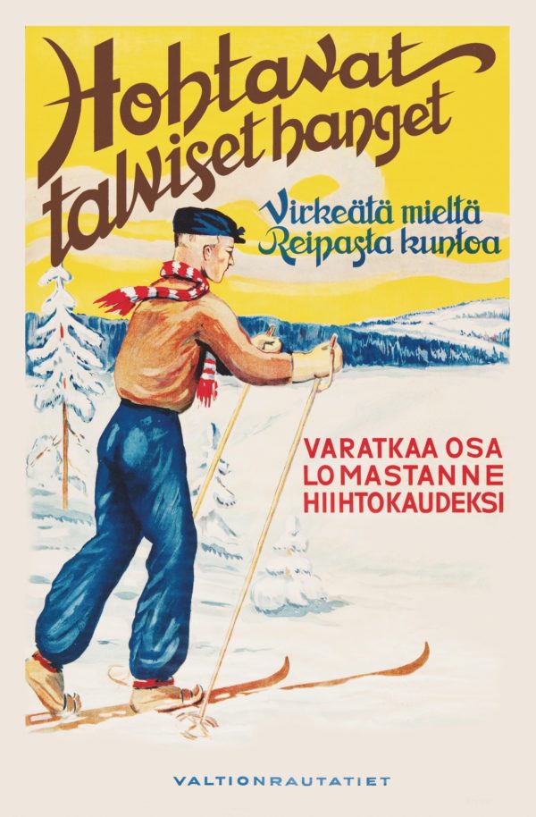 Winter holidays in Finland postcard