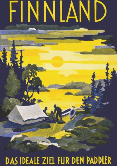 Postcard of Finland, the ideal goal for the paddler