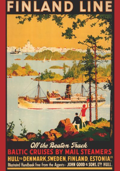 Off the beaten track, Finland line postcard