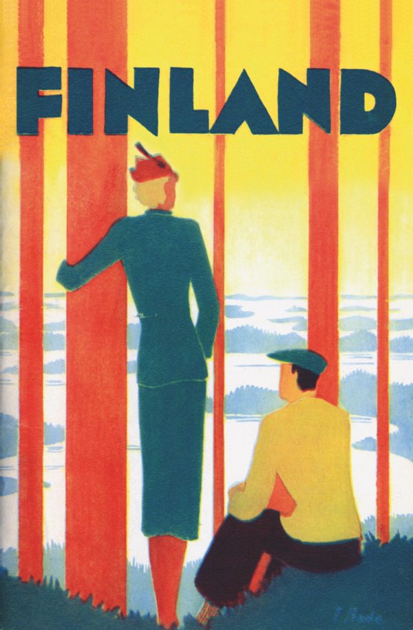 Vintage postcard of Finland