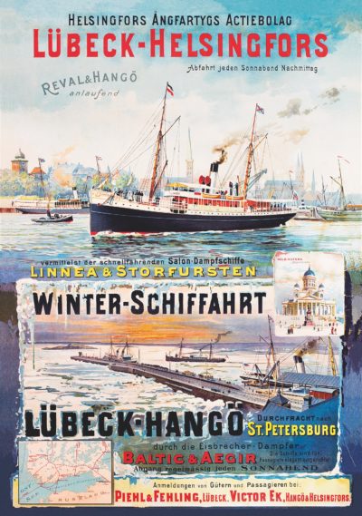 Lübeck-Helsinki postcard