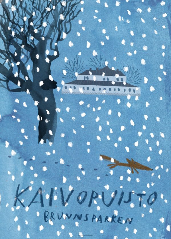 Poster of the winter in Kaivopuisto
