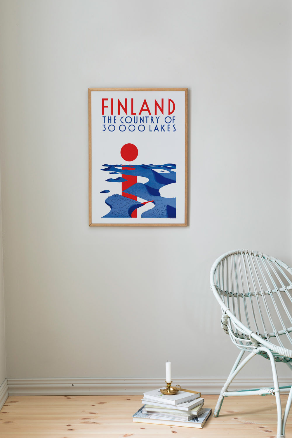 Poster of Finland, the country of 30 000 lakes