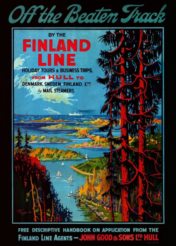 Poster of Finland line, off the beaten track