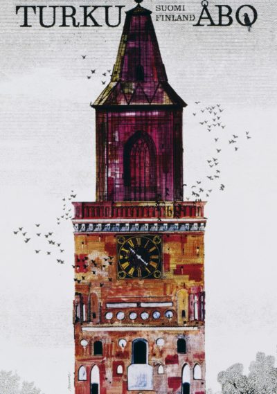 Vintage poster of Turku by Eric Bruun