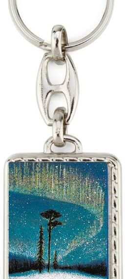 Following the footsteps of a fox, key-chain