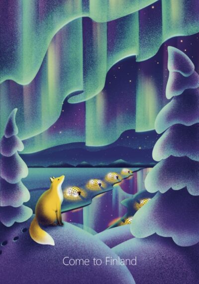 Northern Magic by Natali Kit, postcard